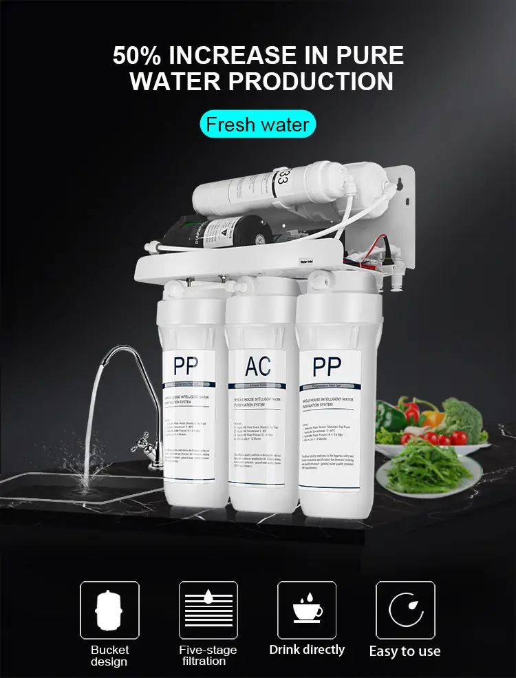 A6-2 RO - Under Sink Reverse Osmosis System with Tank - 75 GPD - purofy.mv