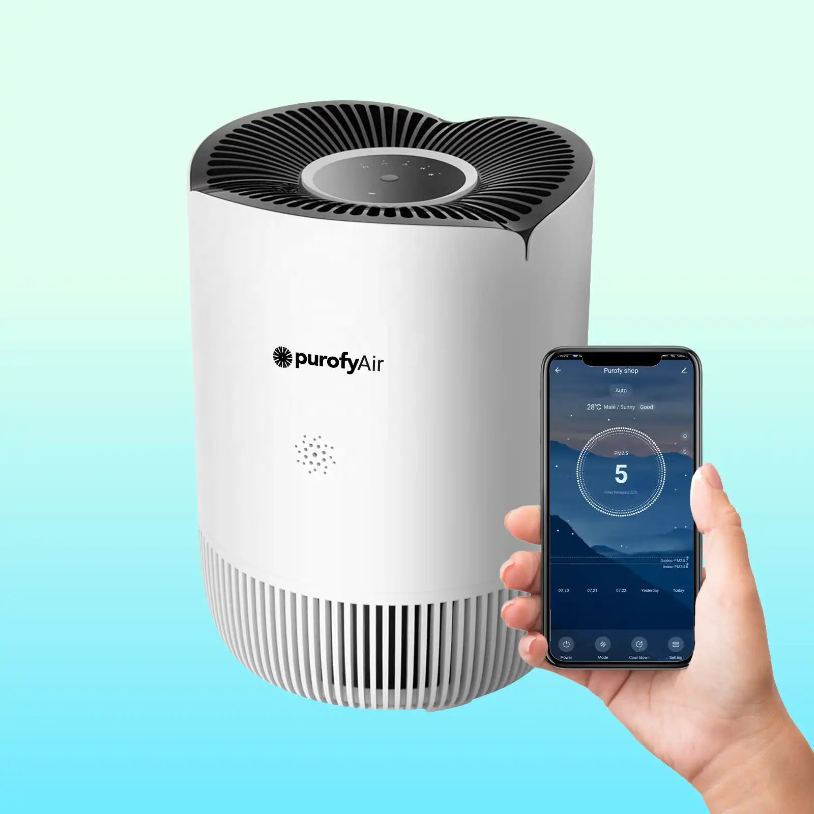 Smart HEPA 13 Home Air Purifier for Bedrooms and Living Rooms- product-low Smart HEPA 13 Home Air Purifier for Bedrooms and Living Rooms product low
