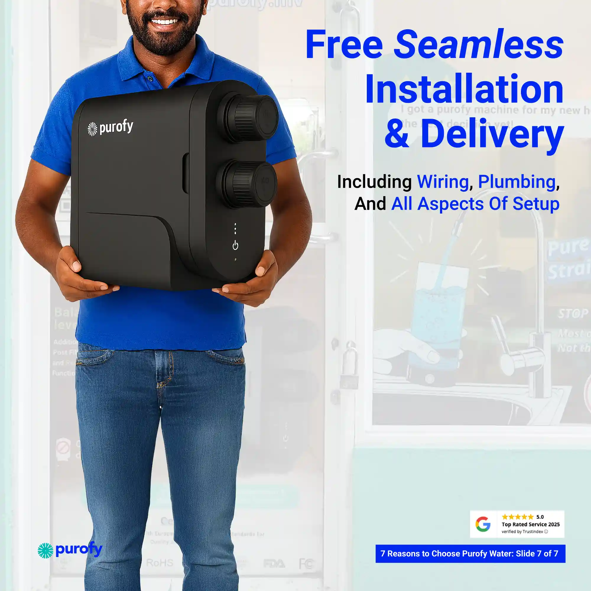 Free installation delivery slide 7