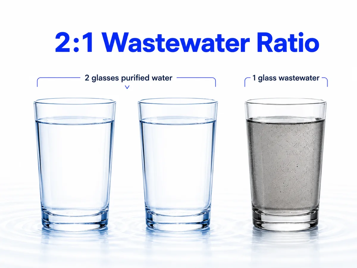 Purofy X8 800GPD Tankless RO Water Purifier in Maldives | Zero Stagnant Water System 5 Purofy X8 800GPD 2-to-1 wastewater ratio water-saving RO purifier Maldives